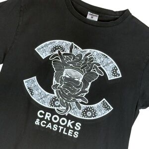 Crooks And Castles Black White Graphic Small PTP 17”